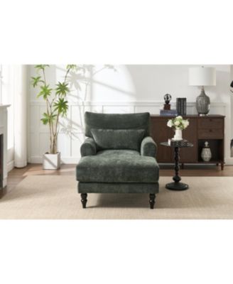 Streamdale Green Chaise Lounge Indoor Sofa Recliner