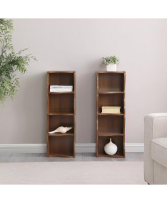 Streamdale Wavy 8-Layer Adjustable Bookshelf - Narrow & Multifunctional
