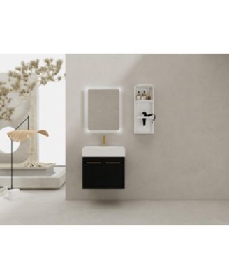 Streamdale 24" Wall-Mount Vanity w/ Resin Sink & Storage - KD