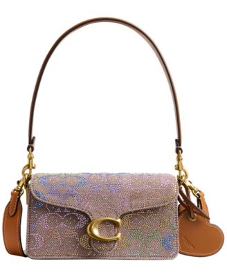 Tabby Crystal Signature Jacquard Small Shoulder Bag 20