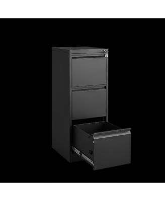 Streamdale 3-Drawer Metal File Cabinet with Lock