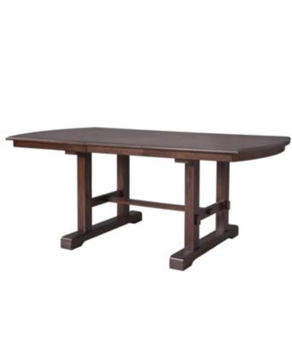 Extendable Wood Dining Set with 4 Chairs & Bench