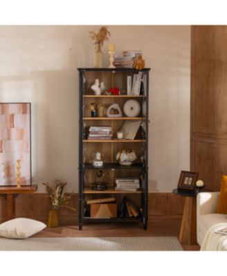 Vintage Glass Door Display Cabinet