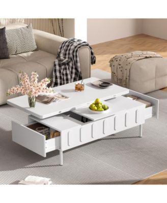 Streamdale Lift-Top Coffee Table w/ Drawers & Hidden Storage