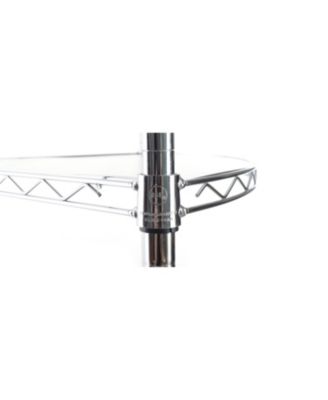 6-Tier Corner Wire Shelf - Chrome