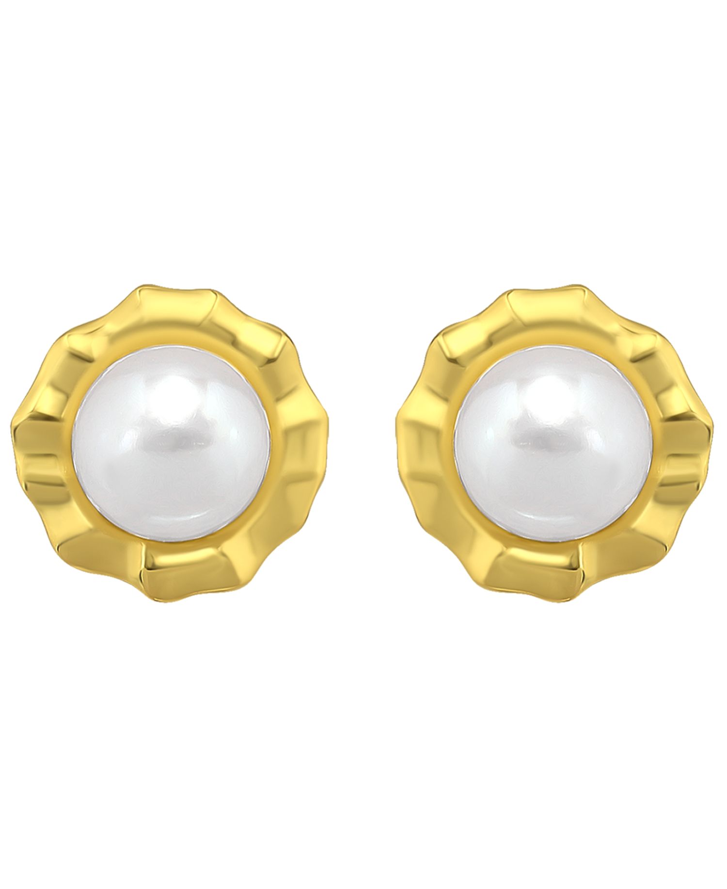Cultured Freshwater Pearl (6mm) Post Earrings, Macy's Exclusive