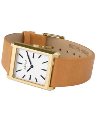 Women's 'Virgil' 1736a Brown Leather Strap Watch, 26mm