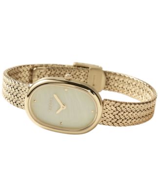 Women's 'Jane Tethered' Gold Mesh Bracelet Watch, 23mm