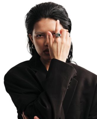 Women's 'Nocturne' Silver Expandable Ring Watch, 16mm