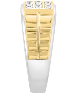 Men's Lab Grown Diamond Ring (3/8 ct. t.w.) in Sterling Silver