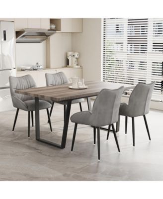 62.9" Rectangular Dining Table & 4-Chair Set