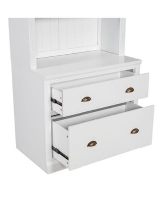 + [Size/Pc. Count if known] + [Material if known] + Lighted + Bookcase with Drawers