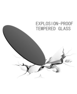 20" Round Black Tempered Glass Table Top