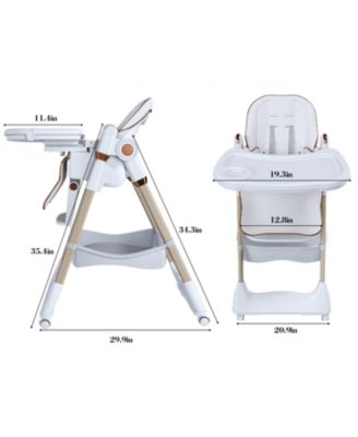 Adjustable Baby High Chair - Portable Feeding Seat