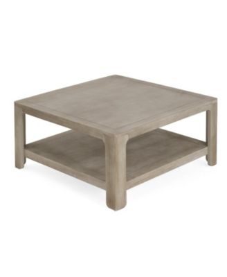 Square Coffee Table With Storage,Light Ash