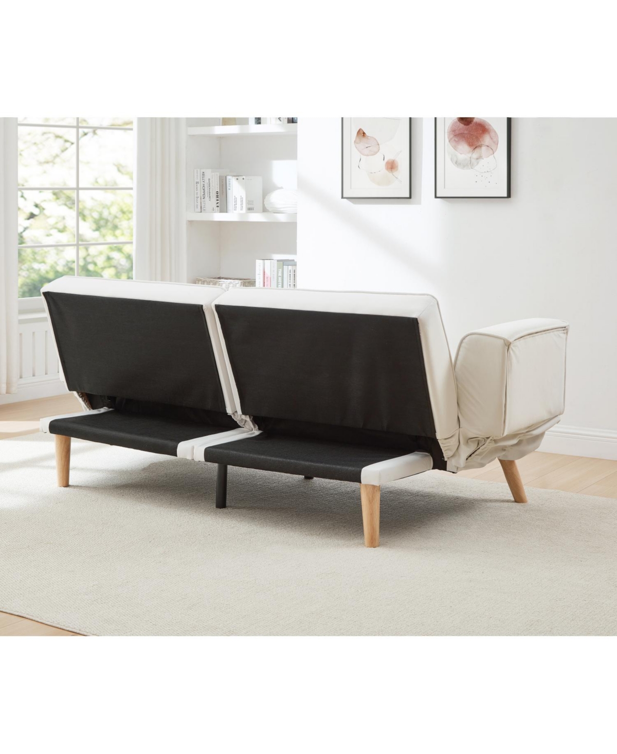 Streamdale Furniture Streamdale 72.8" Futon Sofa Bed, Adjustable Armrests, Recliner