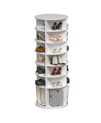 Streamdale 7-Tier Spinning Shoe Rack 360 Revolving Organizer, Fits 28 Pairs