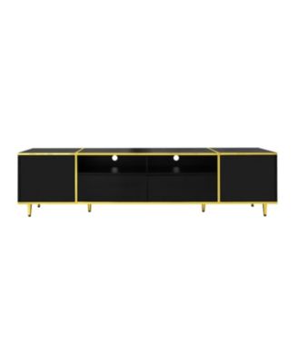 70.9" LED TV Stand - 2 Shelves Drawers & Cabinets