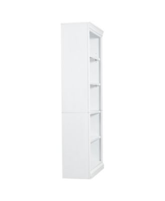 83.4" 5-Tier Bookcase with Light & Adjustable Shelves