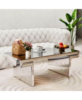 Luxury Fluted Glass Coffee Table