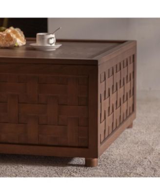 Farmhouse Coffee Table - Large Square Brown