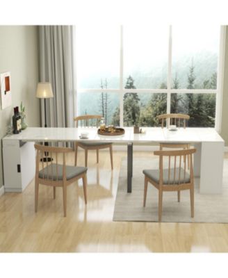 Streamdale Extendable Dining Table with Outlet & Storage