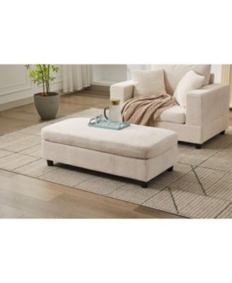 Chaise Lounge Sofa Bed with Ottoman & Pillows