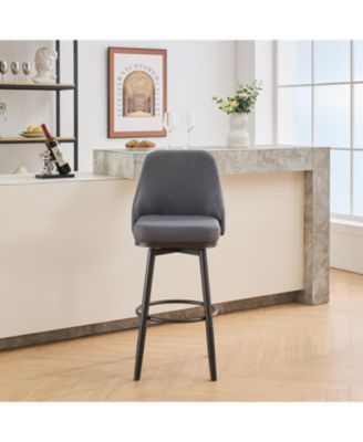 Streamdale swivel bar & couter stool, 24"&30" adjustable, (set of 2) Fabric color