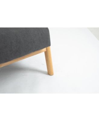 Streamdale Mid Century Accent Chair with Wood Frame & Waist Cushion