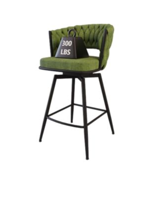 26" Linen Bar Stools Set of 2