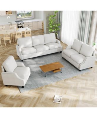  3-Piece Modern Living Room Sofa Set
