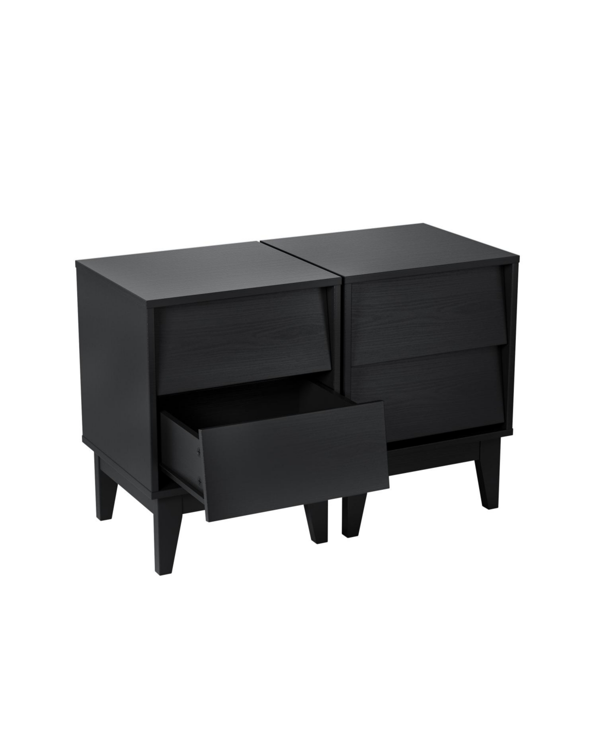 Streamdale Furniture Streamdale Mid-Century Nightstands with Beveled Design