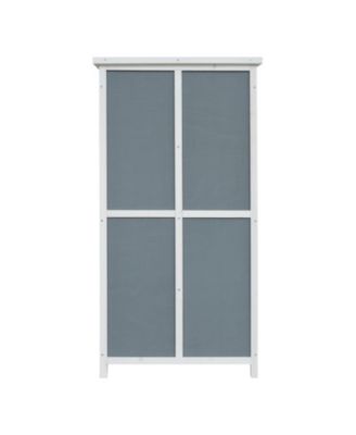 54" Storage Shed w/ Sloped Roof & 5 Compartments