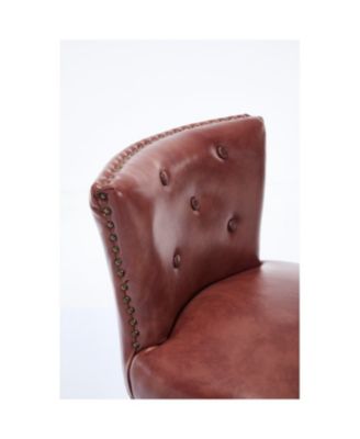 Cow Leather & Wood Bar Stool