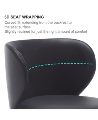 Titanium Leather Bar Stool, Swivel Adjustable Height