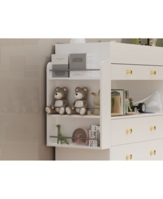 Streamdale Modern Changing Table Dresser - 3 Drawers, White