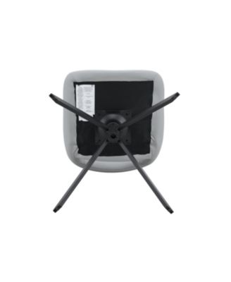 Set of 4, Light Leather, Gold Mesh Swivel Dining Chairs