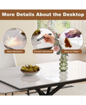  Retractable Sintered Stone Dining Set (Table + 4 Chairs)