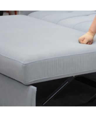 3-in-1 Velvet Sleeper Sofa with Storage