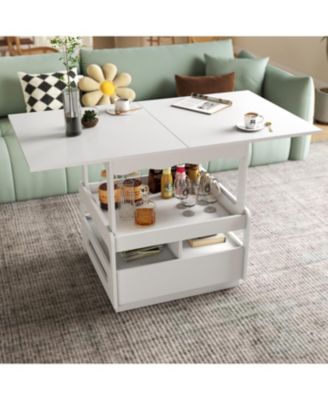 3-in-1 Deformed Coffee Table with Storage