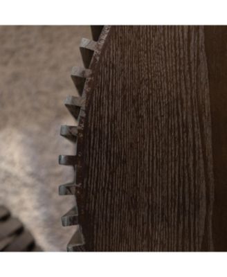 Vintage Dark Brown Nesting Coffee Table Set (Set of 2)