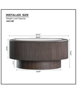 Modern Marble Round Coffee Table