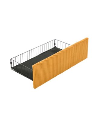 L-Shaped Sectional Sofa w/ Storage Ottoman, USB, Cup Holder, Corduroy