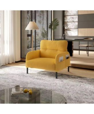 Corduroy Wide Seat Chair - Living Room/Bedroom
