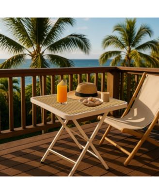 Folding Square Table - Indoor/Outdoor, Metal Legs