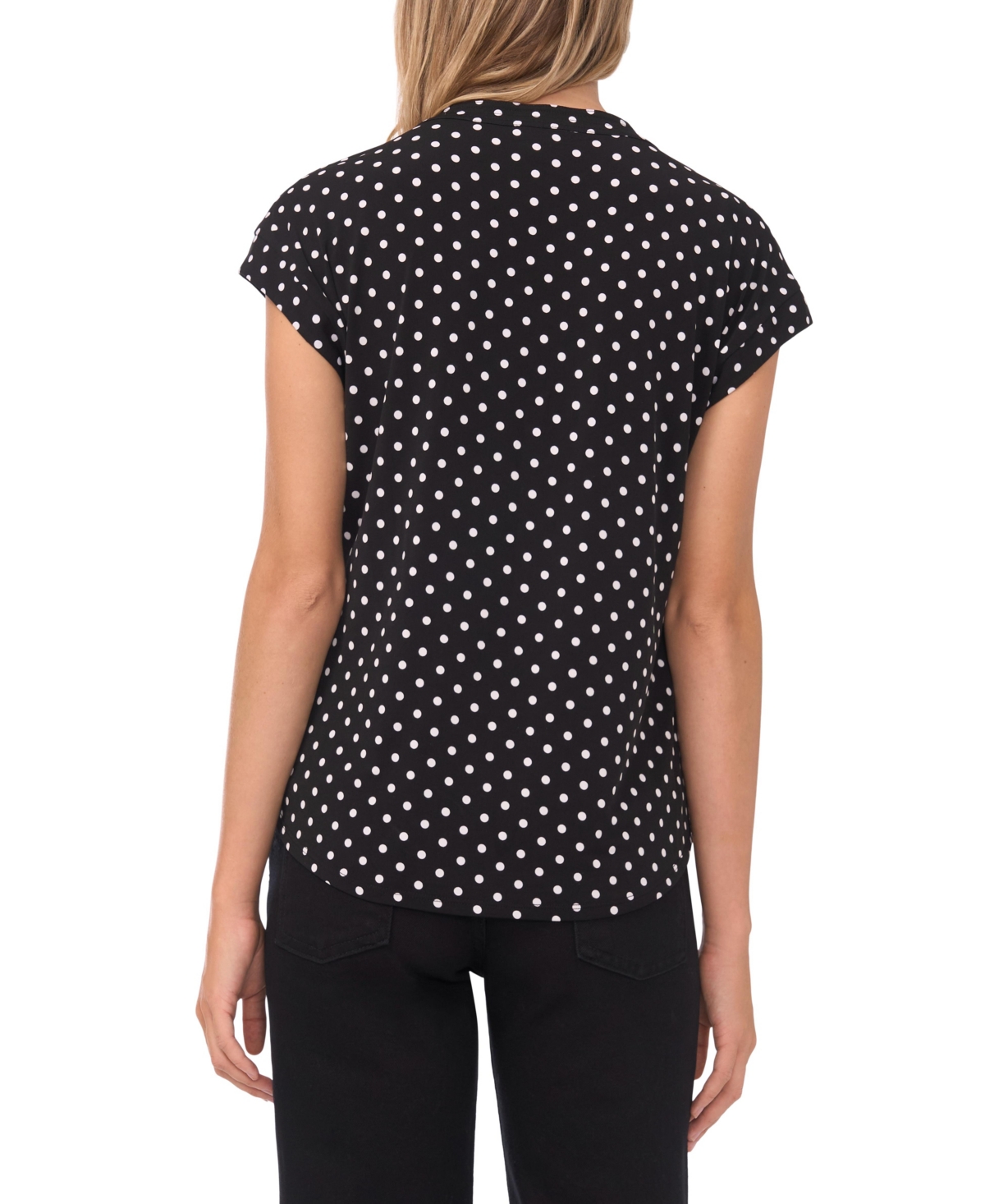 Vince Camuto Women's V-Neck Front Placket Blouse