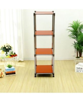 Streamdale Korean 4-Tier Stainless Steel Shelving Unit (49"H x 14.9"W)