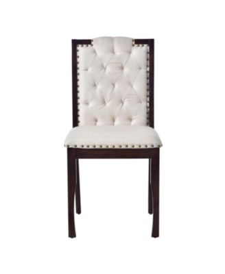 6-Piece Dining Table Set- 60" Table, 4 Tufted Chairs & Bench (Black)