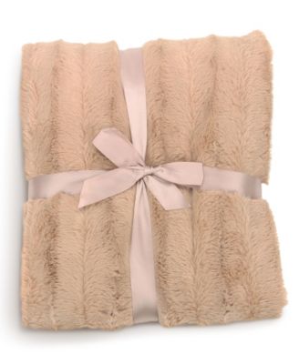Ultra Soft Faux Fur Reversible Throw, 60" x 70"