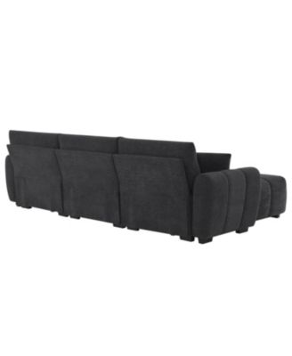 110" Modular Sectional Sofa with Ottoman